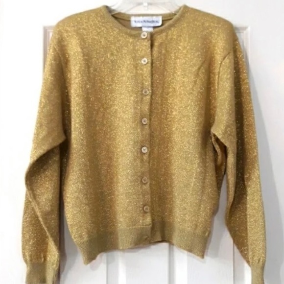 Norton McNaughton Gold Cardigan - Picture 4 of 4